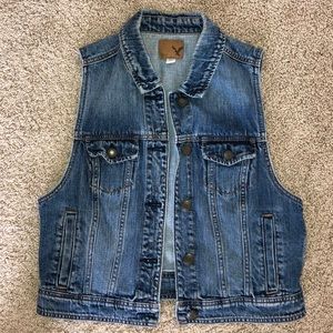 American Eagle denim vest